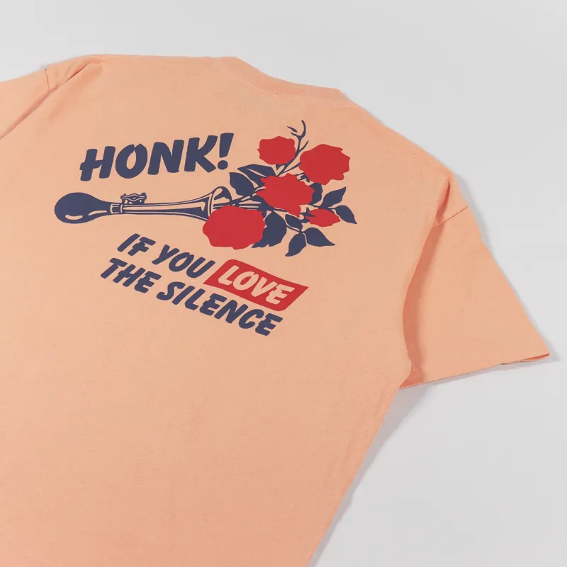 Deus Ex Machina Posy T Shirt Sunkist Orange-2