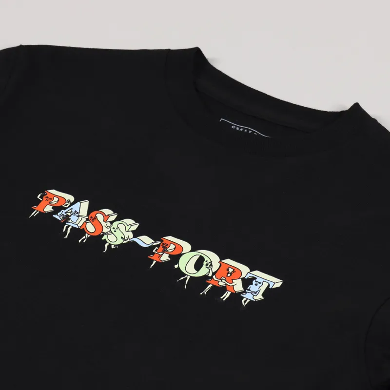 Pass Port PP Gang Long Sleeve T Shirt Black-5