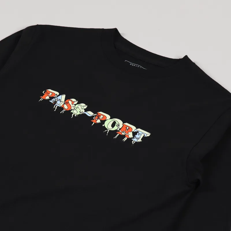 Pass Port PP Gang Long Sleeve T Shirt Black-2