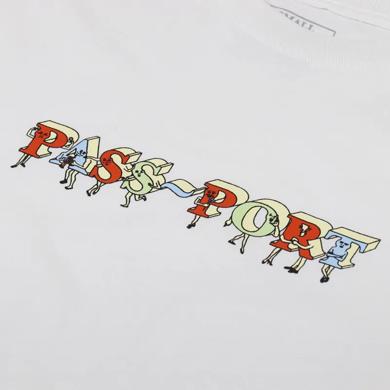 Pass Port PP Gang Long Sleeve T Shirt White-3