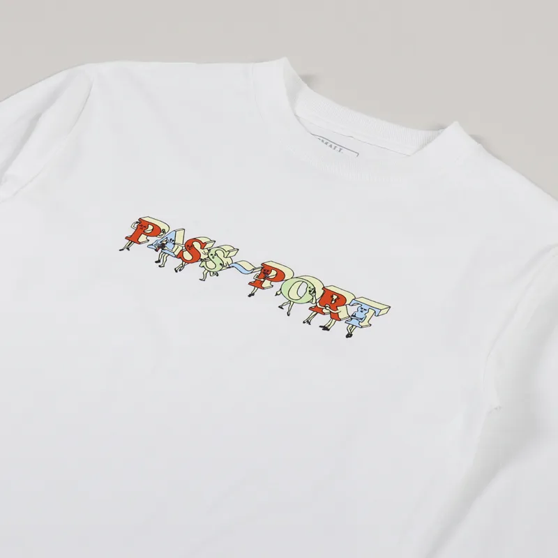 Pass Port PP Gang Long Sleeve T Shirt White-4