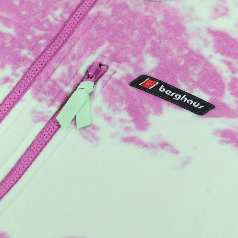 Berghaus Prism Printed Trango Half Zip Fleece Light Green Purple-3