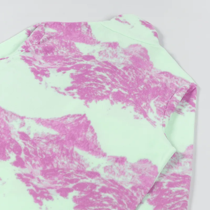 Berghaus Prism Printed Trango Half Zip Fleece Light Green Purple-5