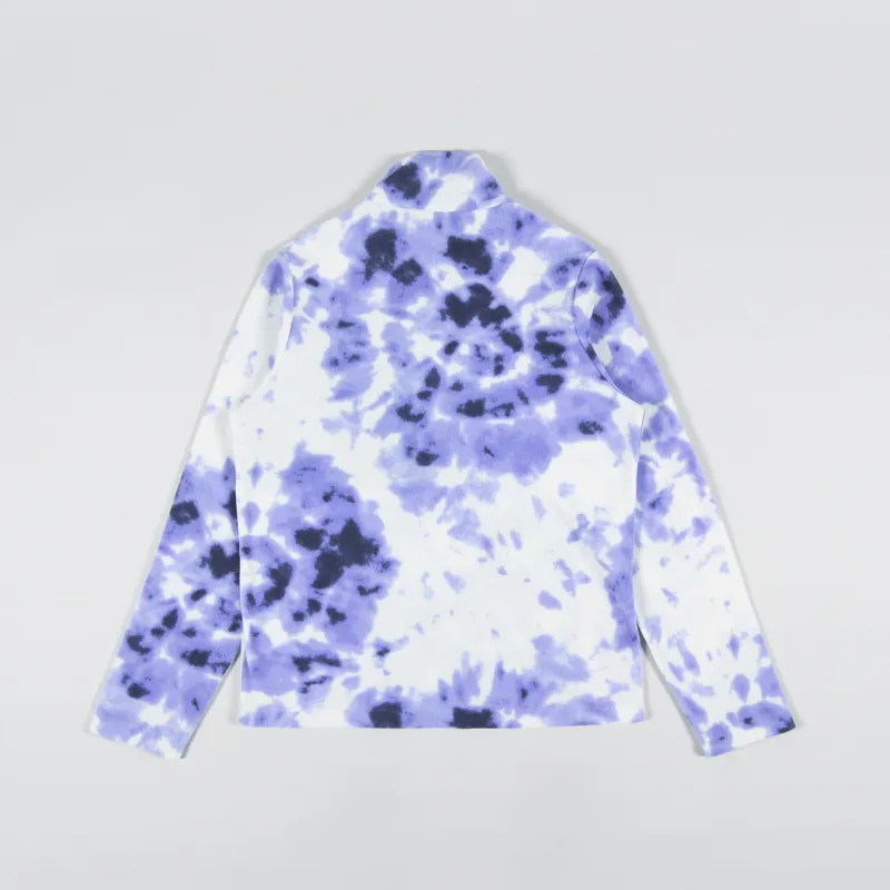 Berghaus Prism Printed Trango Half Zip Fleece Light Purple White Tie Dye-1