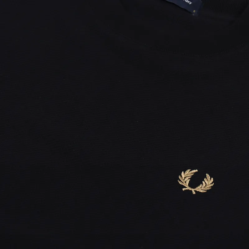 Fred Perry Pique T Shirt Black-2