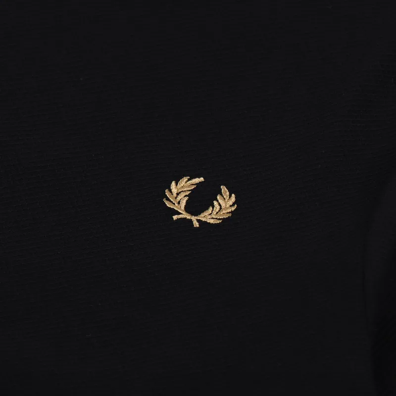 Fred Perry Pique T Shirt Black-1