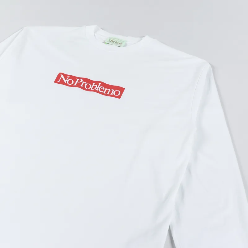 Aries Problemo Supremo Long Sleeve T Shirt White-1