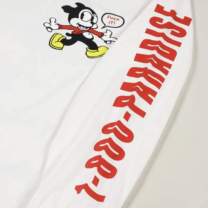 Paradise NYC Paradise Bail Bonds Long Sleeve T Shirt White-4