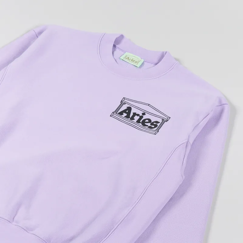 Aries Premium Temple Sweatshirt Lilac-2