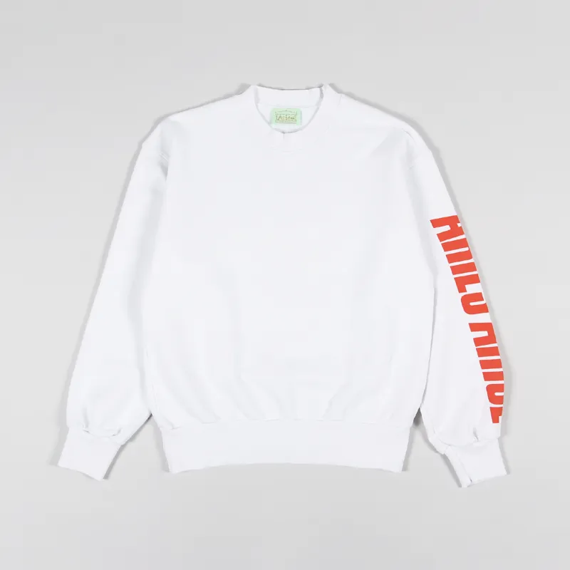 Aries Press Gothic Sweatshirt White