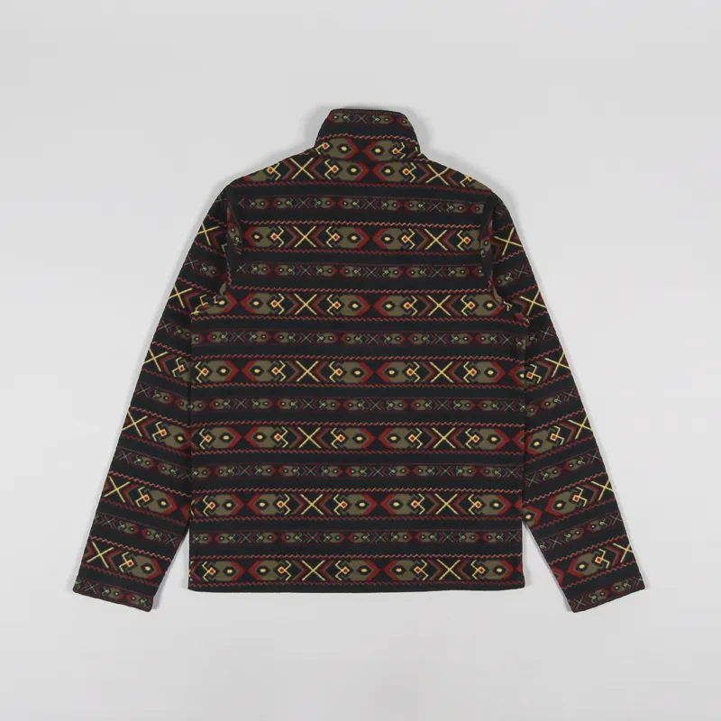 Berghaus Prism Printed Trango Half Zip Fleece Green Yellow-1