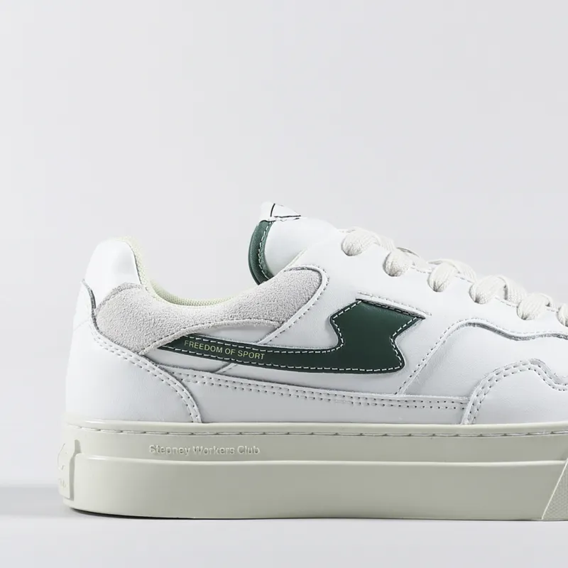 Stepney Workers Club Pearl S-Strike Shoes Leather White Green-5