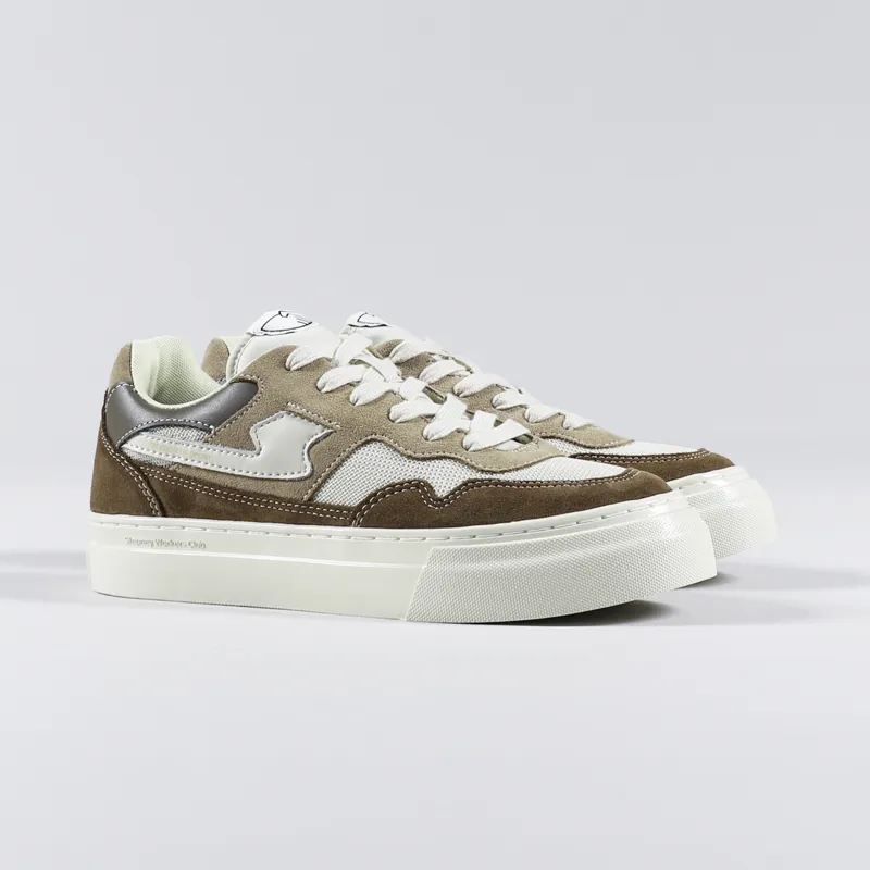 Stepney Workers Club Womens Pearl S-Strike Shoes Suede Mix Bark
