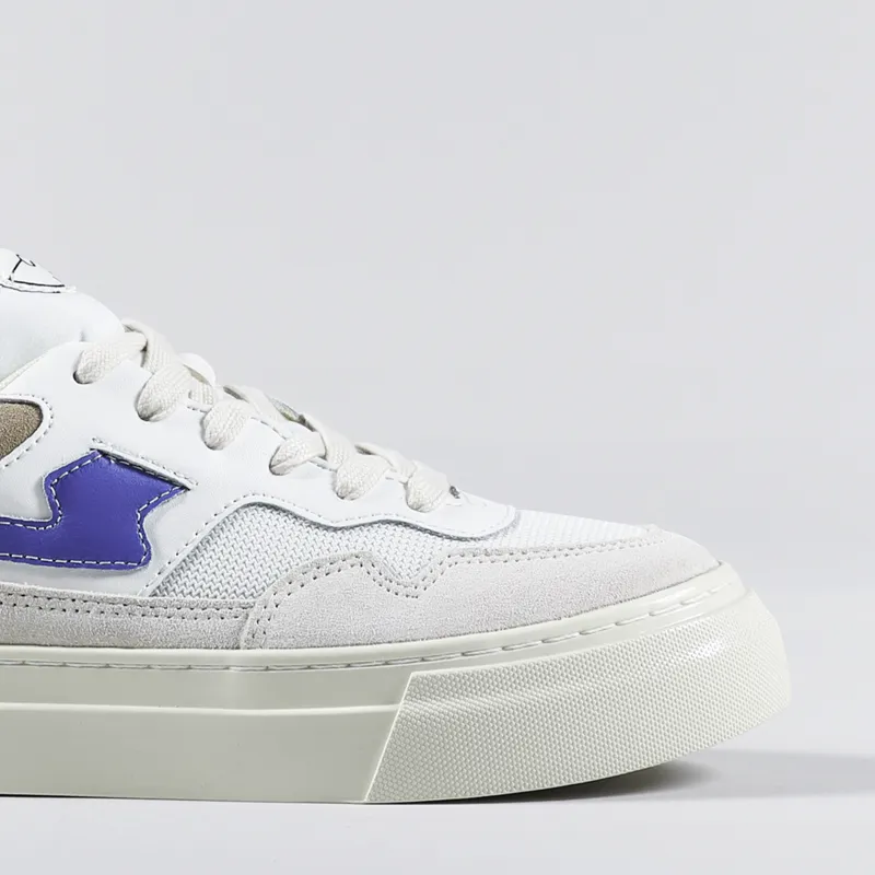 Stepney Workers Club Womens Pearl S-Strike Shoes Suede Mix Ecru Blue-6