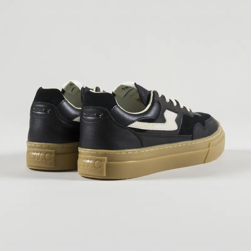 Stepney Workers Club Pearl S-Strike Shoes Leather Mix Black Gum-3