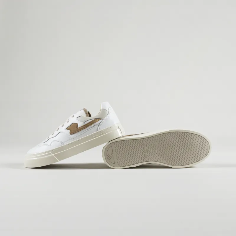 Stepney Workers Club Pearl S-Strike Shoes Leather White Earth-2