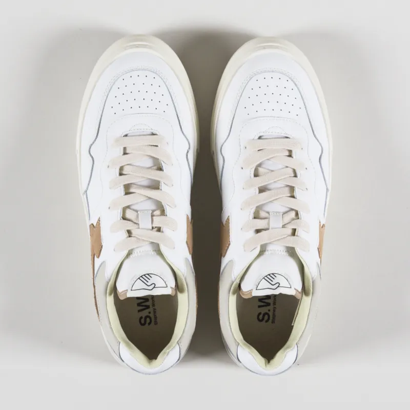 Stepney Workers Club Pearl S-Strike Shoes Leather White Earth-1