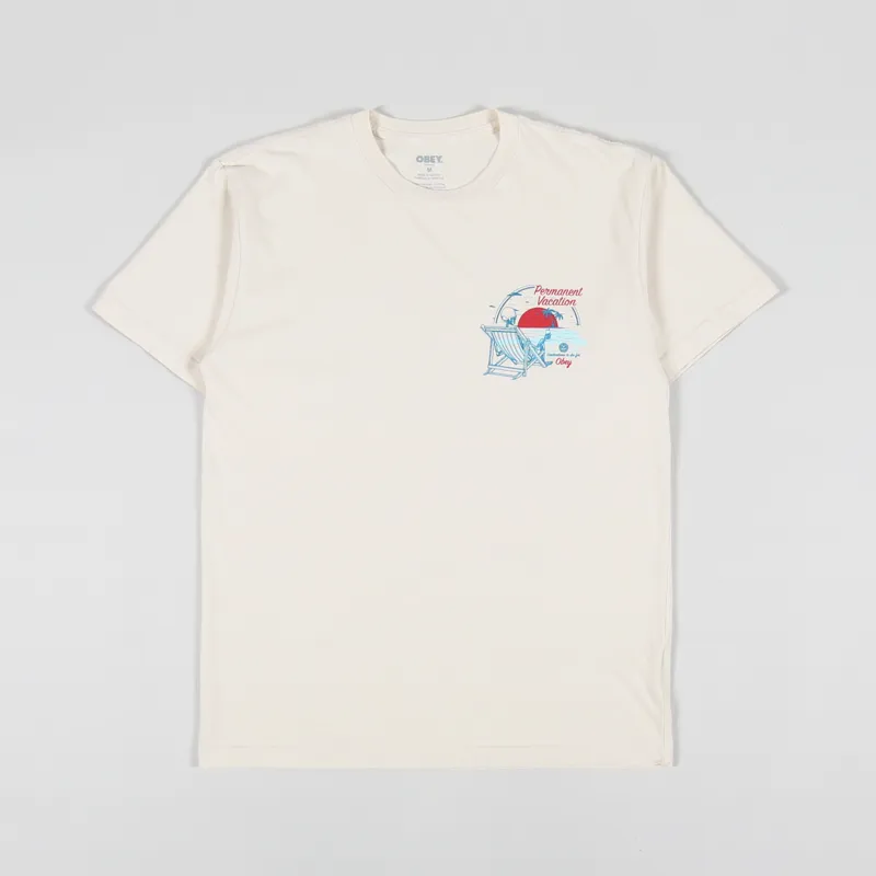Obey Permanent Vacation T Shirt Sago-1