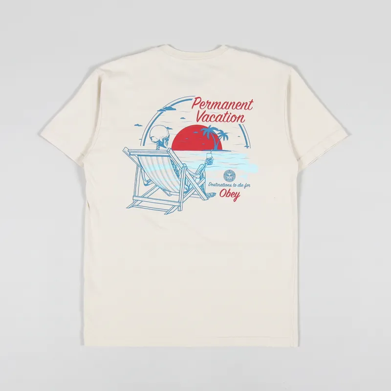 Obey Permanent Vacation T Shirt Sago