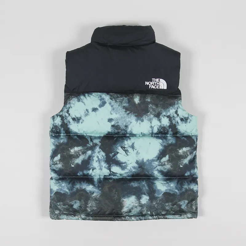 The North Face 1996 Retro Nuptse Insulated Down Vest Wasabi Ice Dye Print-5