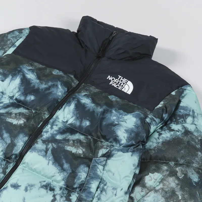 The North Face 1996 Retro Nuptse Insulated Down Jacket Wasabi Ice Dye Print-1