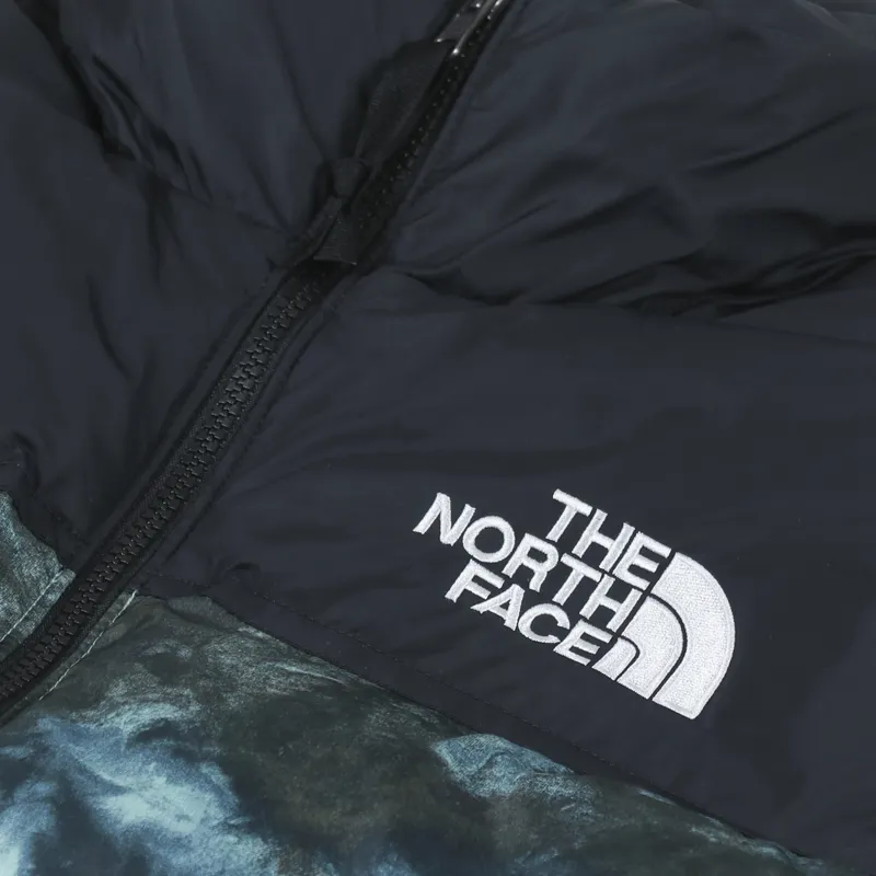 The North Face 1996 Retro Nuptse Insulated Down Jacket Wasabi Ice Dye Print-2