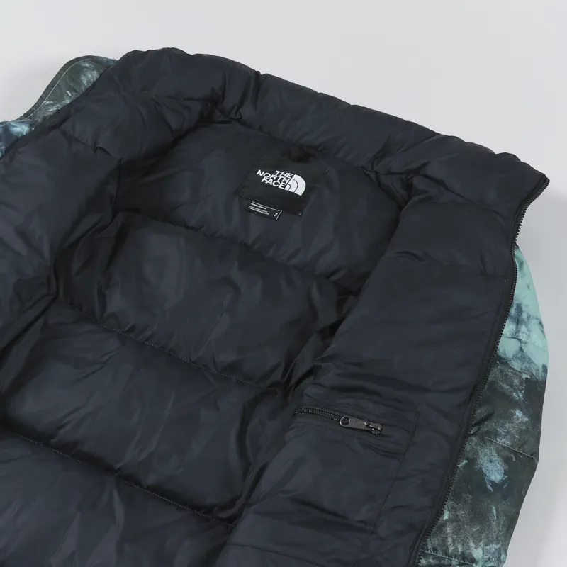 The North Face 1996 Retro Nuptse Insulated Down Jacket Wasabi Ice Dye Print-5