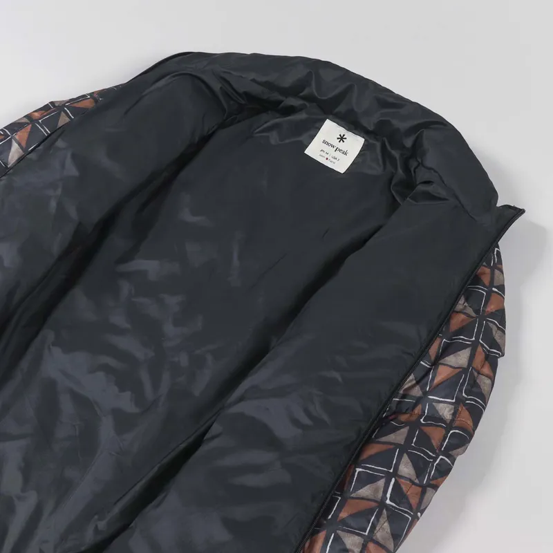 Snow Peak Printed Recycled Middle Down Jacket Red-4