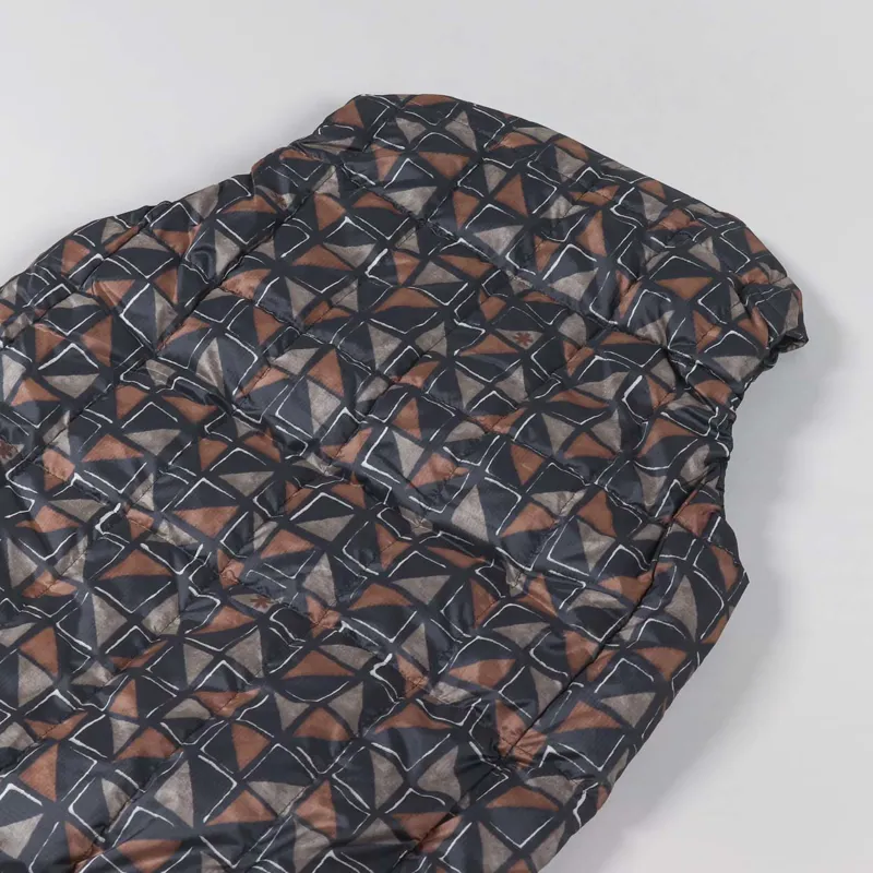 Snow Peak Printed Recycled Middle Down Vest Red-5