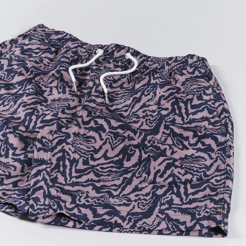 Far Afield Printed Swim Shorts Animal Print Blue-2