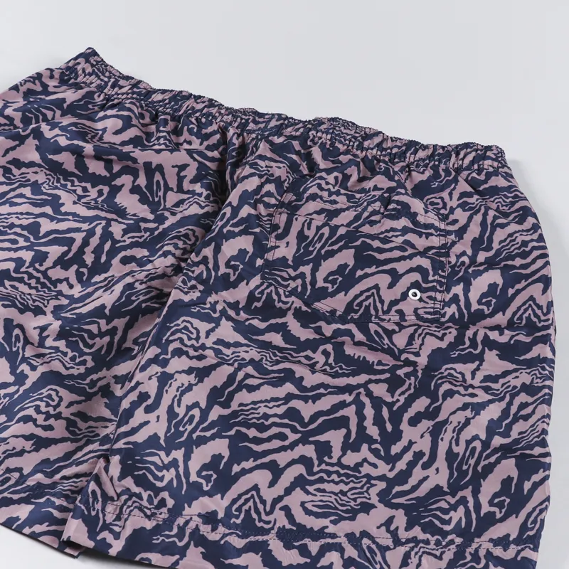 Far Afield Printed Swim Shorts Animal Print Blue-4