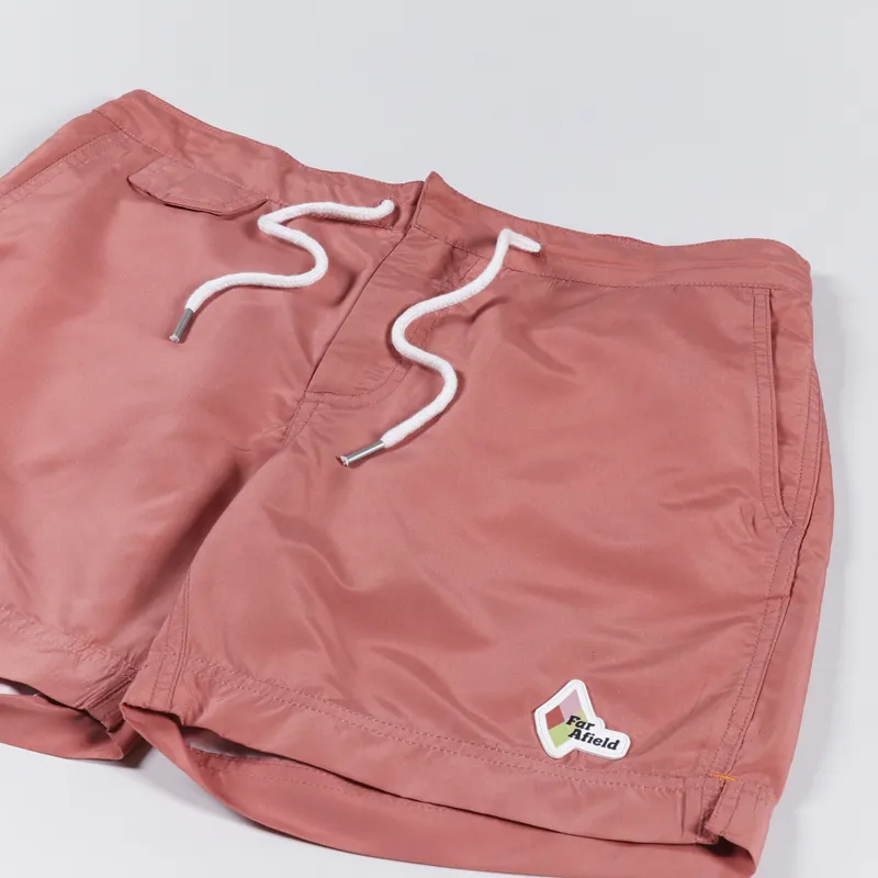 Far Afield Capri Swim Shorts Mahogany Pink-2