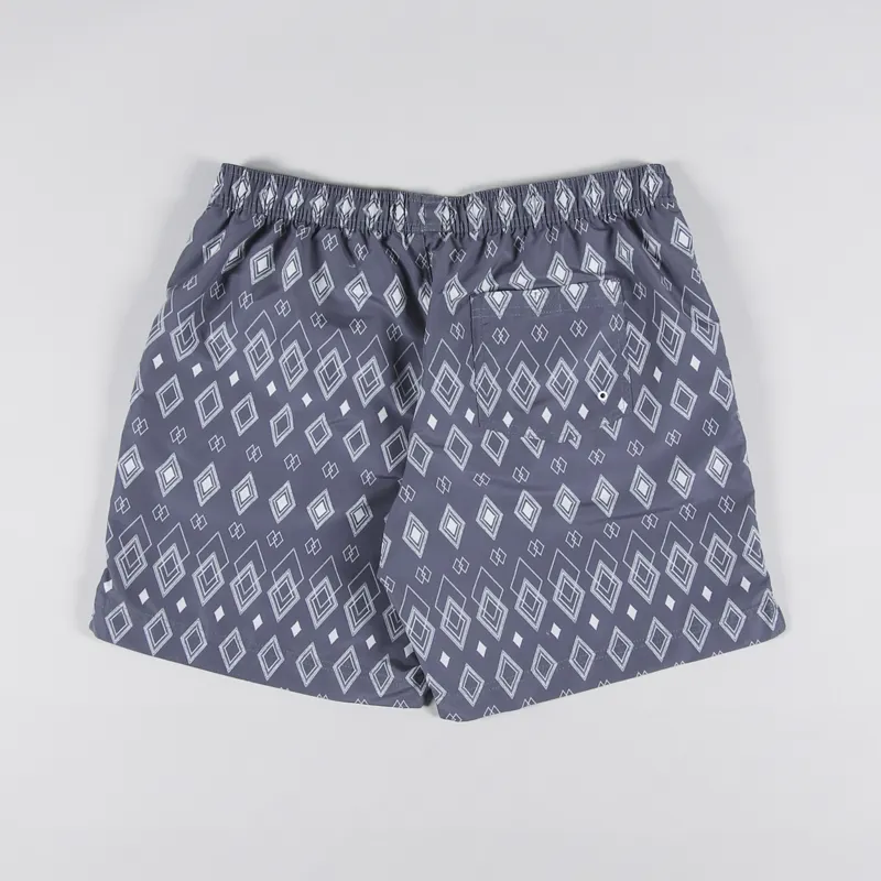 Far Afield Printed Swim Shorts Diamonds Blue-1