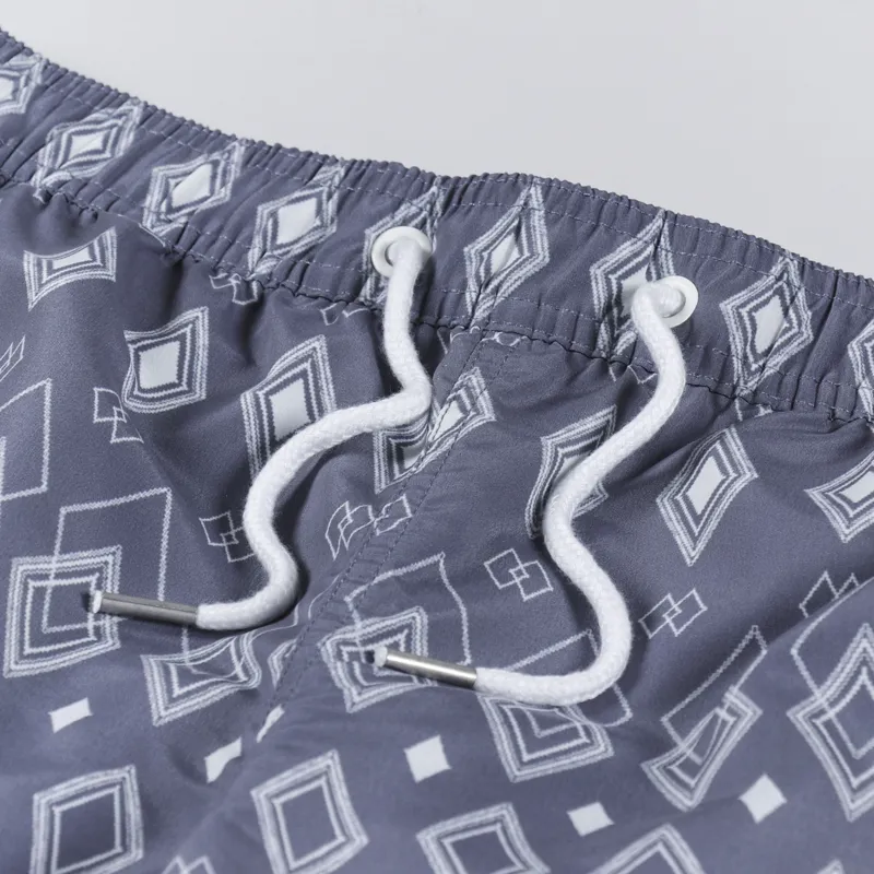 Far Afield Printed Swim Shorts Diamonds Blue-3