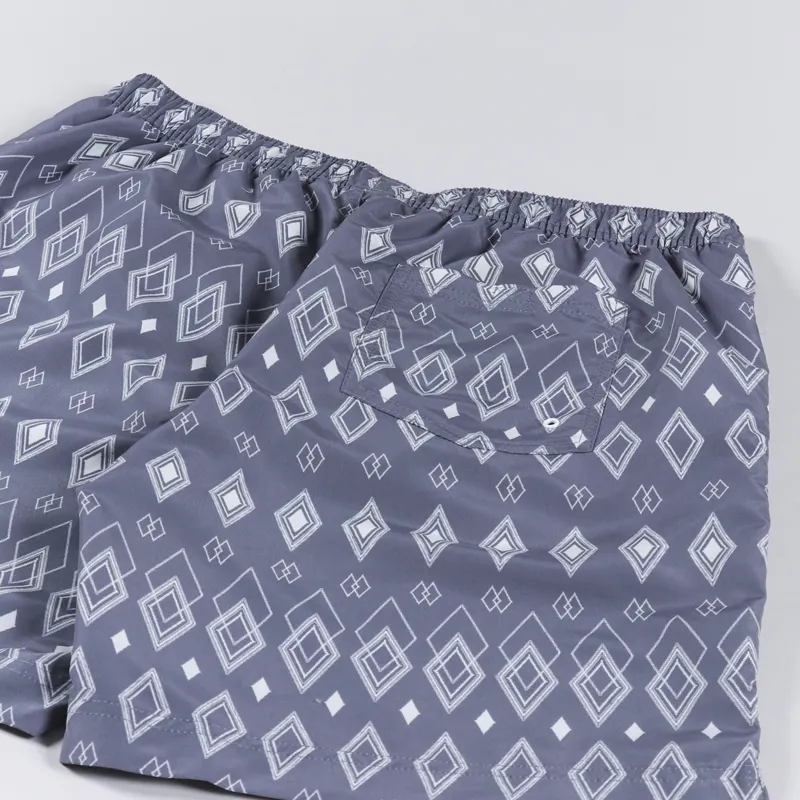Far Afield Printed Swim Shorts Diamonds Blue-4