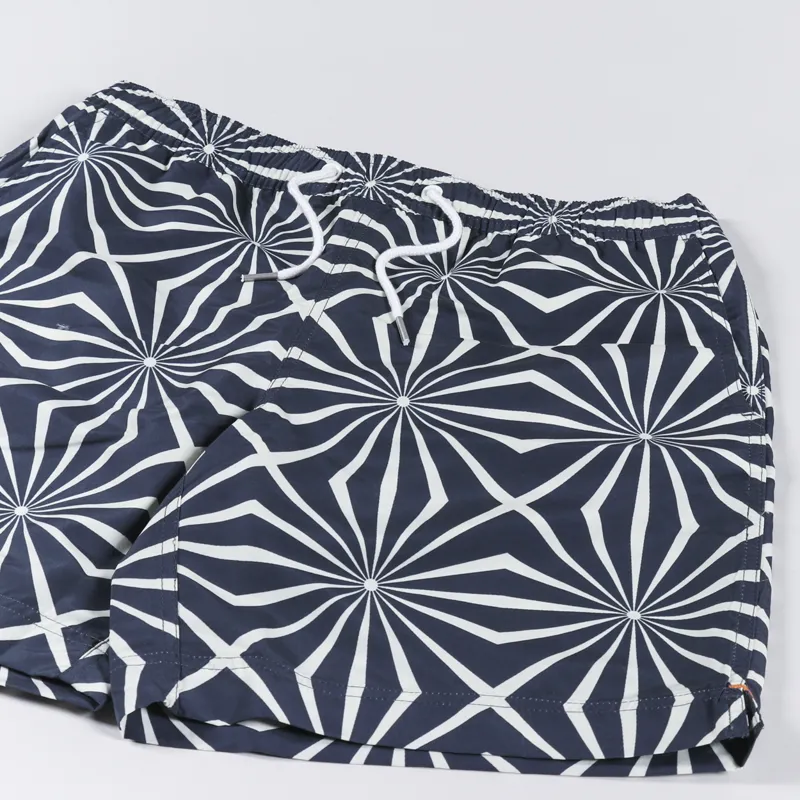 Far Afield Printed Swim Shorts Tenteo Print Blue-2