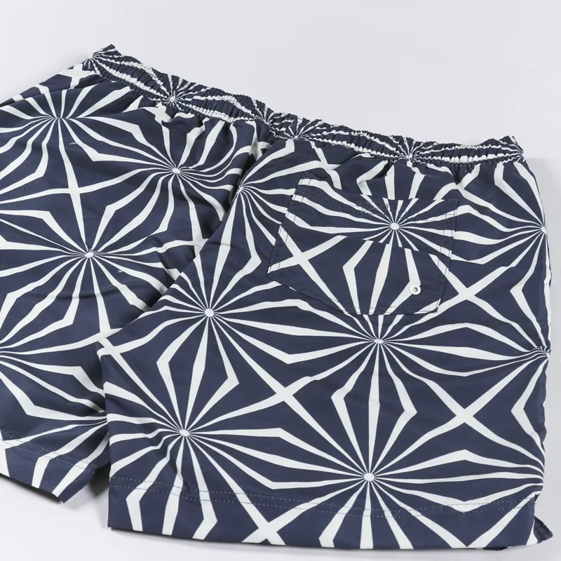 Far Afield Printed Swim Shorts Tenteo Print Blue-4