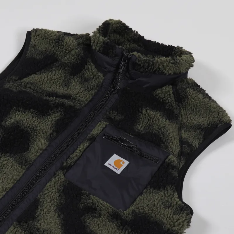Carhartt WIP Prentis Vest Liner Camo Blur Green-3