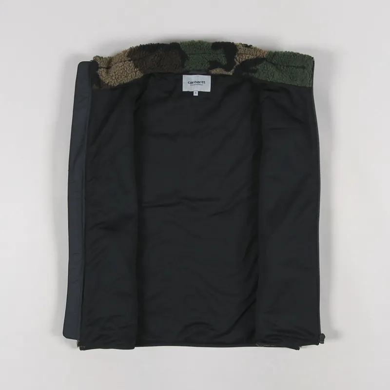 Carhartt WIP Prentis Vest Liner Camo Laurel Black-1