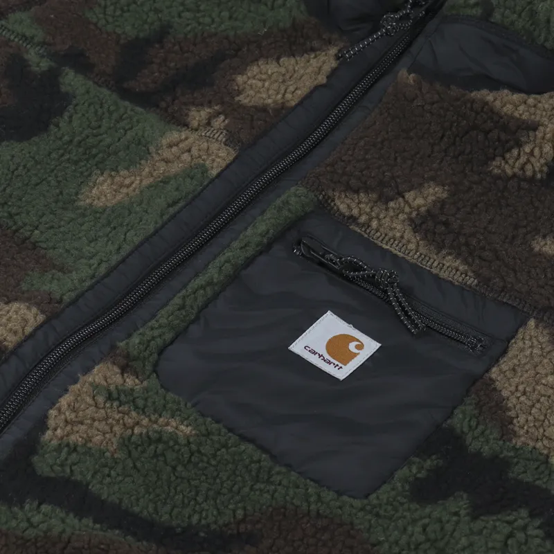 Carhartt WIP Prentis Vest Liner Camo Laurel Black-6