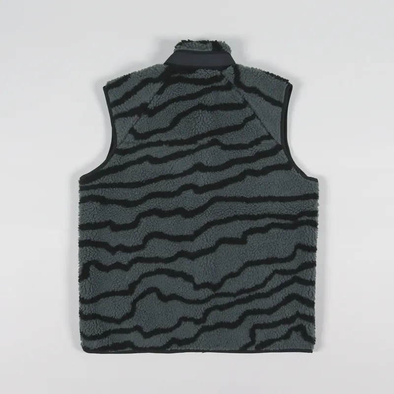 Carhartt WIP Prentis Vest Liner Deep Freeze Jacquard Slate Black-2