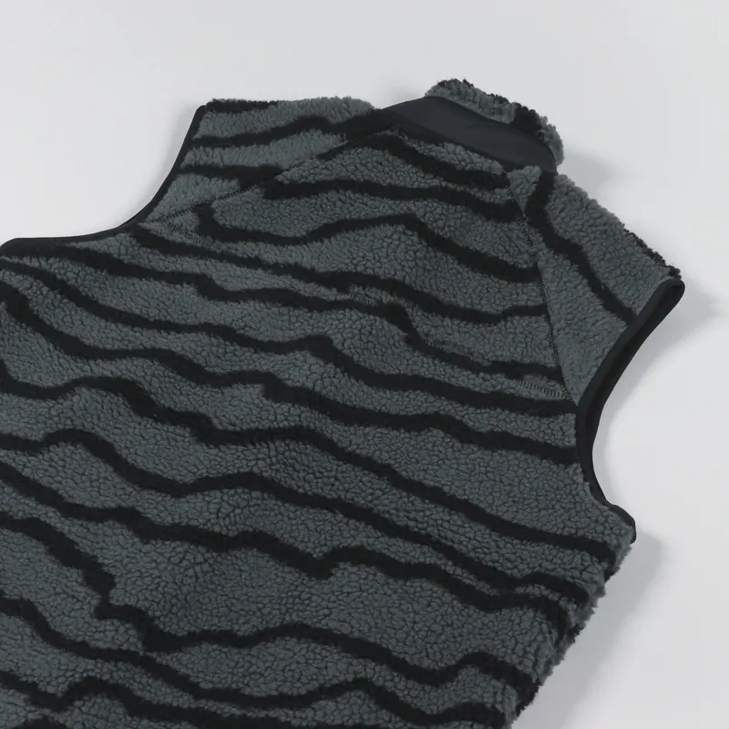 Carhartt WIP Prentis Vest Liner Deep Freeze Jacquard Slate Black-5