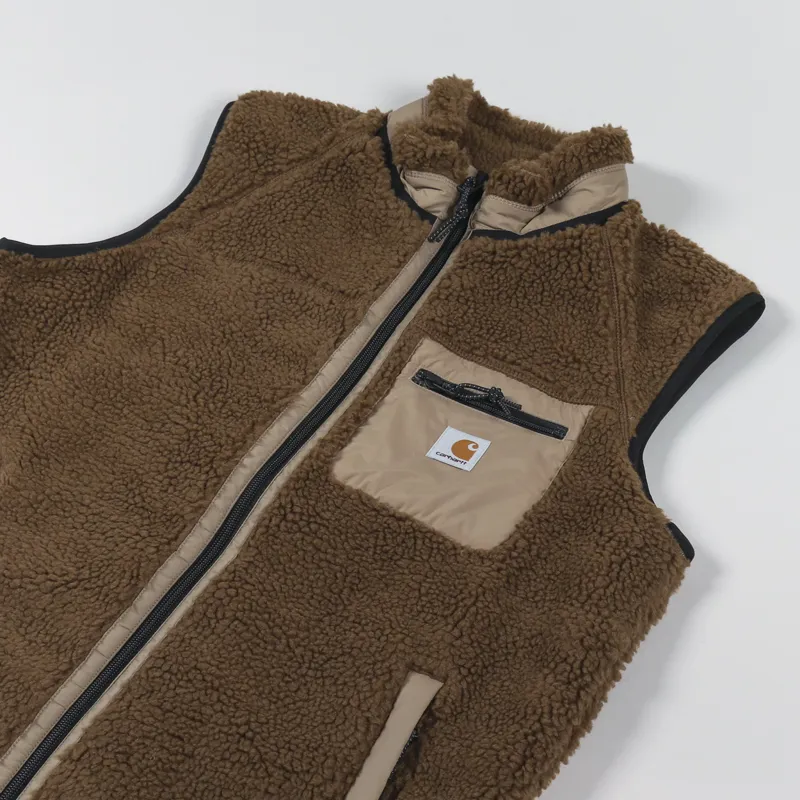 Carhartt WIP Prentis Vest Liner Tawny Leather-3