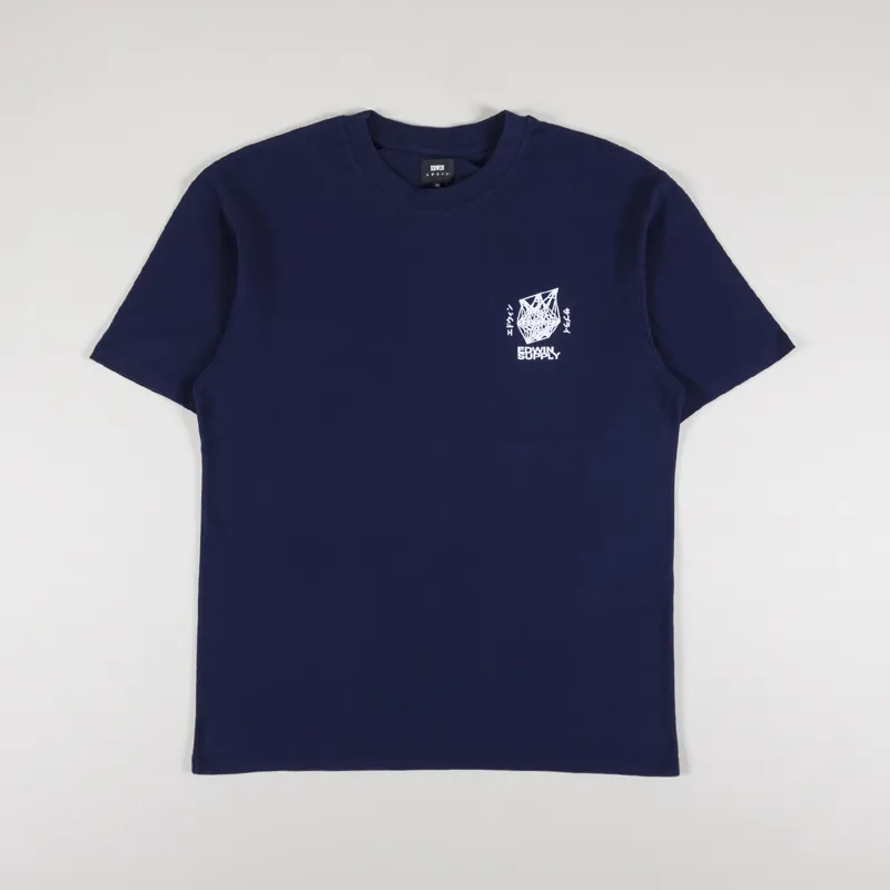 Edwin Protect Ya Lungs T Shirt Maritime Blue-1