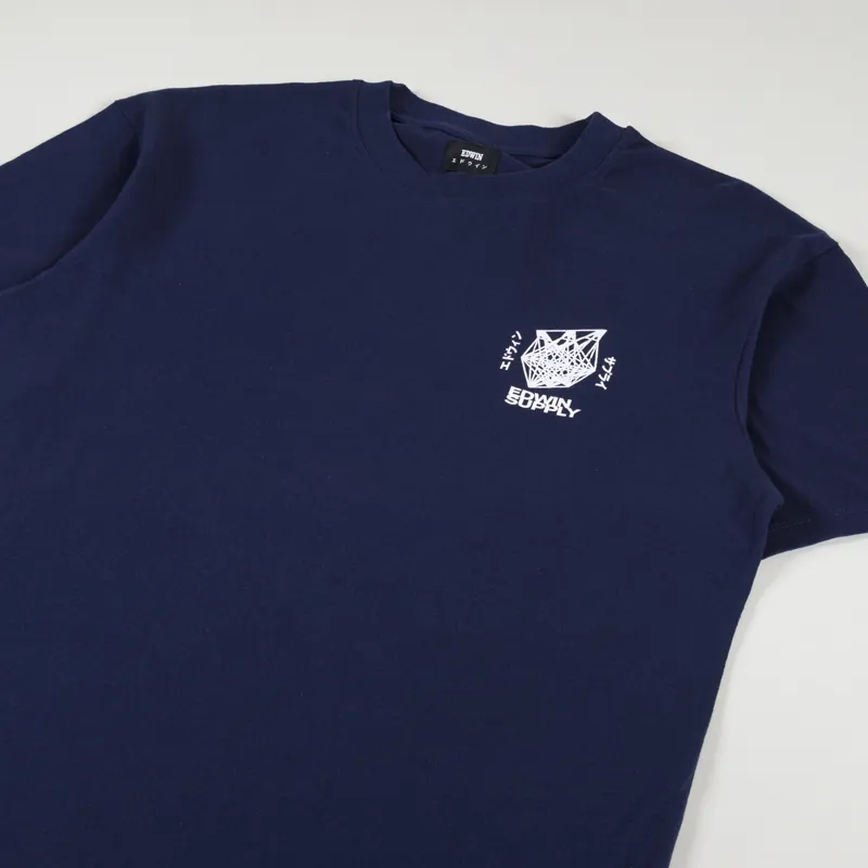 Edwin Protect Ya Lungs T Shirt Maritime Blue-2