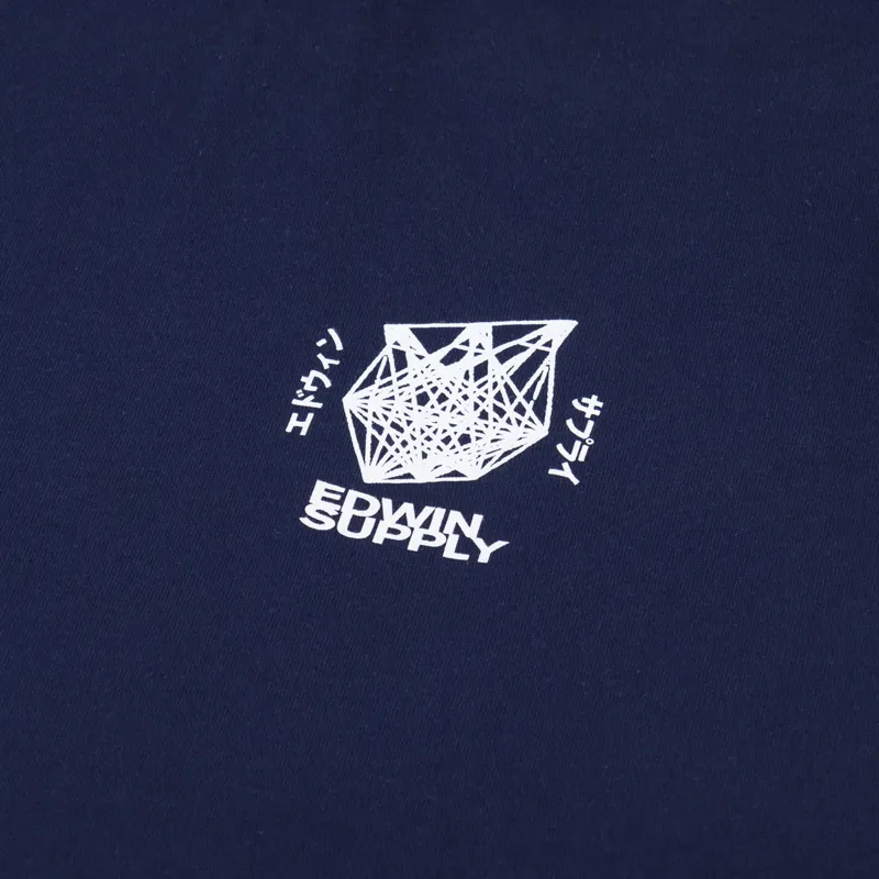 Edwin Protect Ya Lungs T Shirt Maritime Blue-3