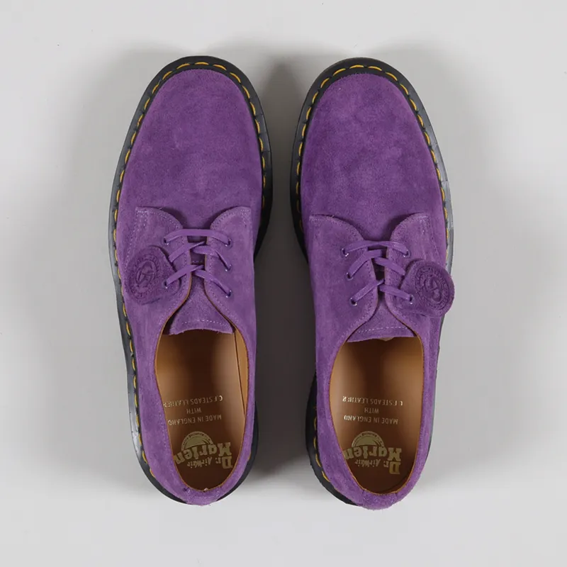 Dr Martens Made In England 1461 Desert Oasis Suede Shoes Purple-3