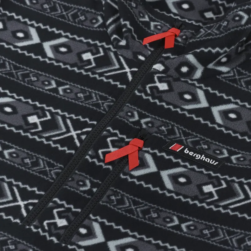 Berghaus Prism Printed Trango Half Zip Fleece Black-5