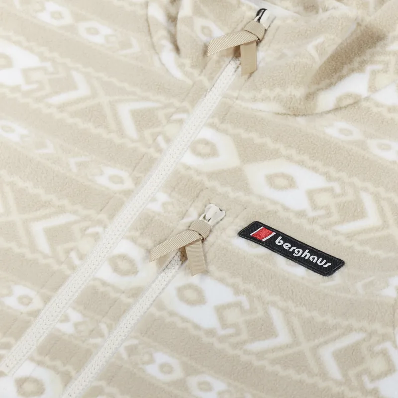 Berghaus Prism Printed Trango Half Zip Fleece Natural-5
