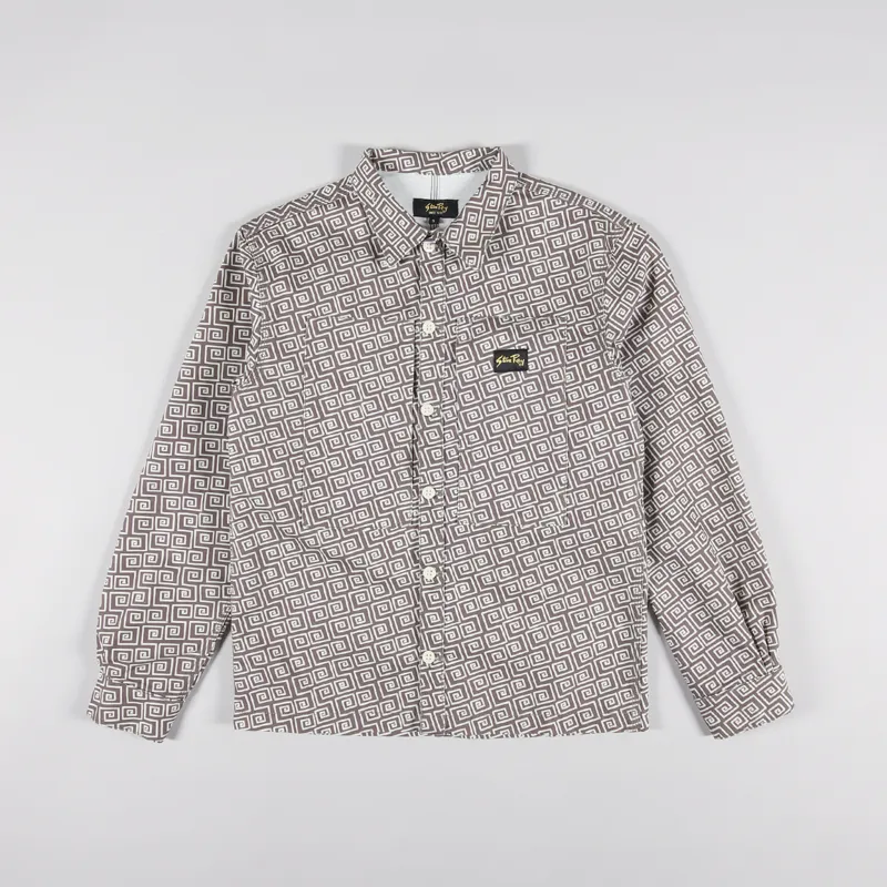 Stan Ray Prison Shirt Natural Labyrinth